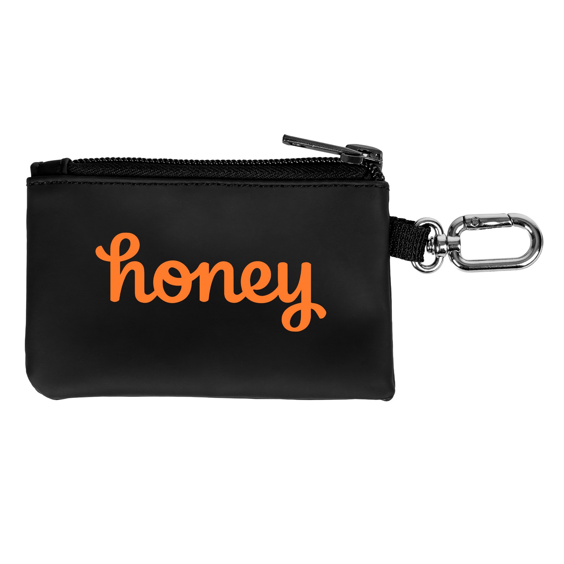 LuxeCarry Zip Pouch with Carabiner 1