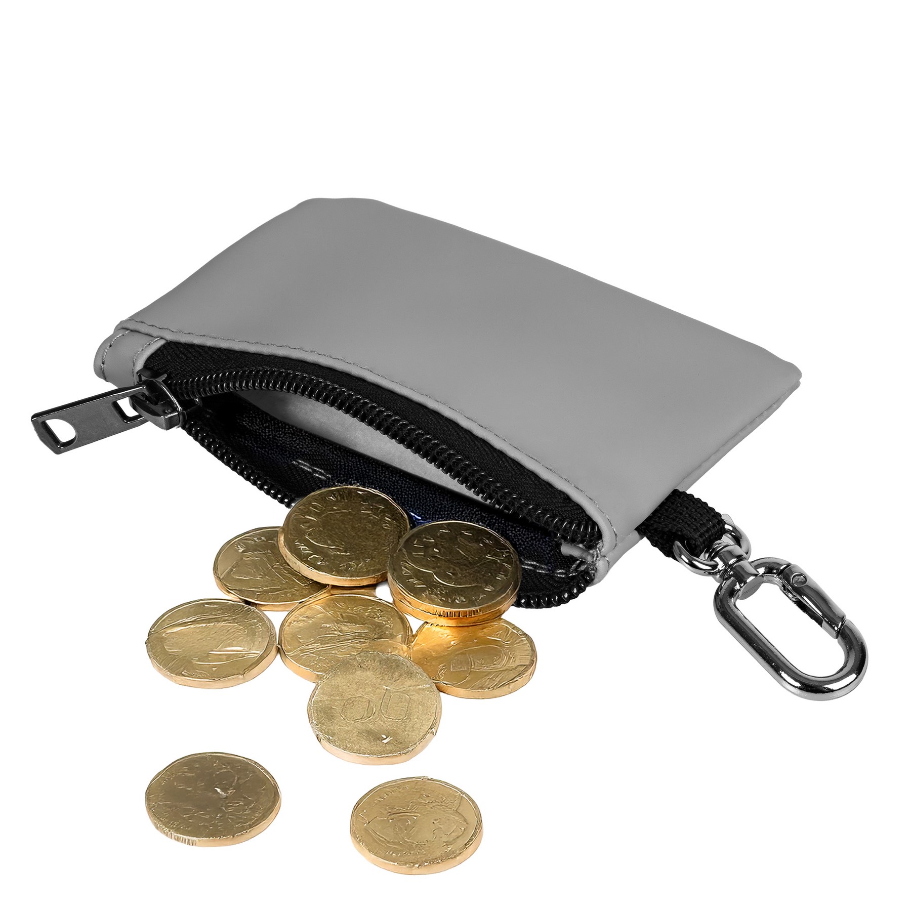 LuxeCarry Zip Pouch with Carabiner 1