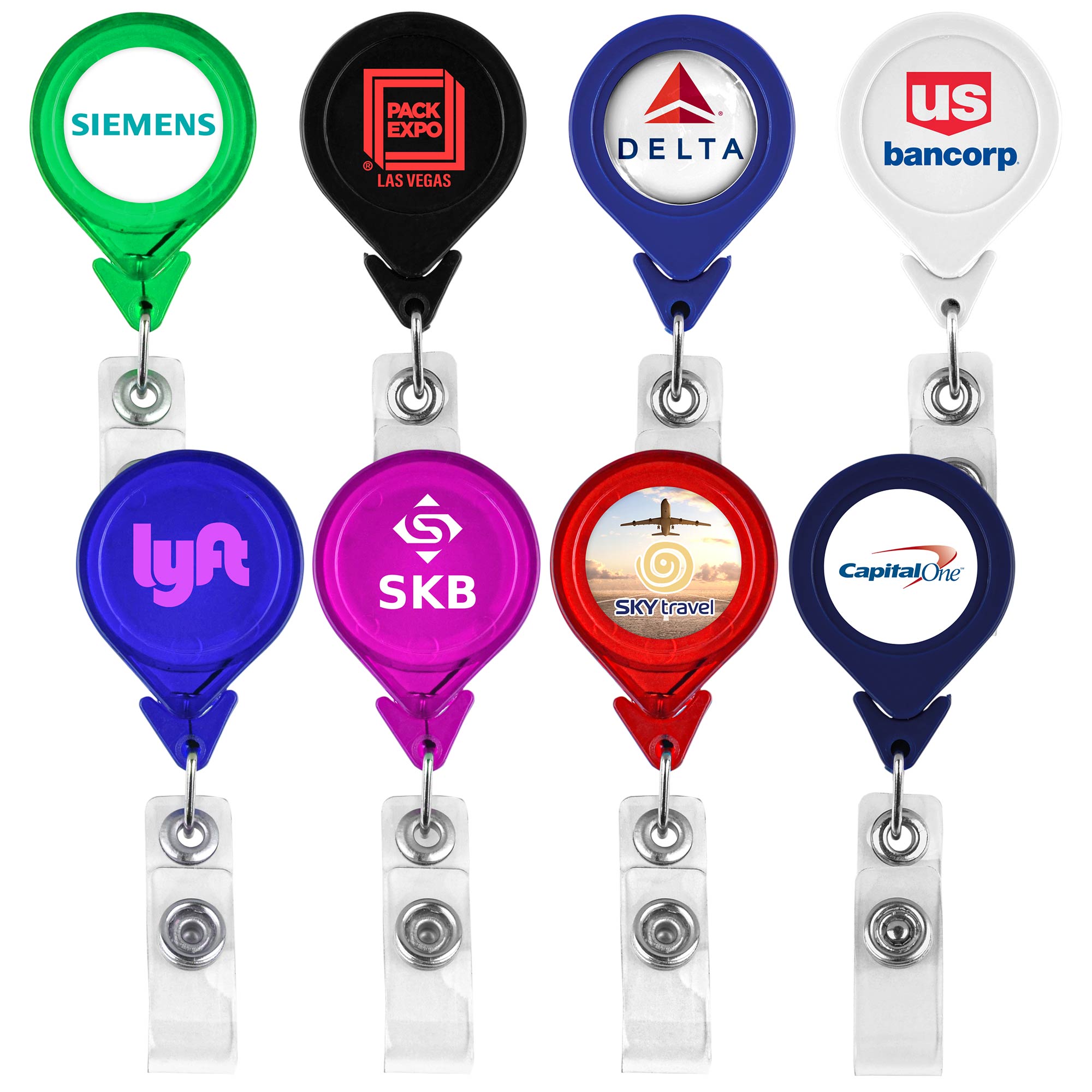 Tear Drop Retractable Badge Holder 1