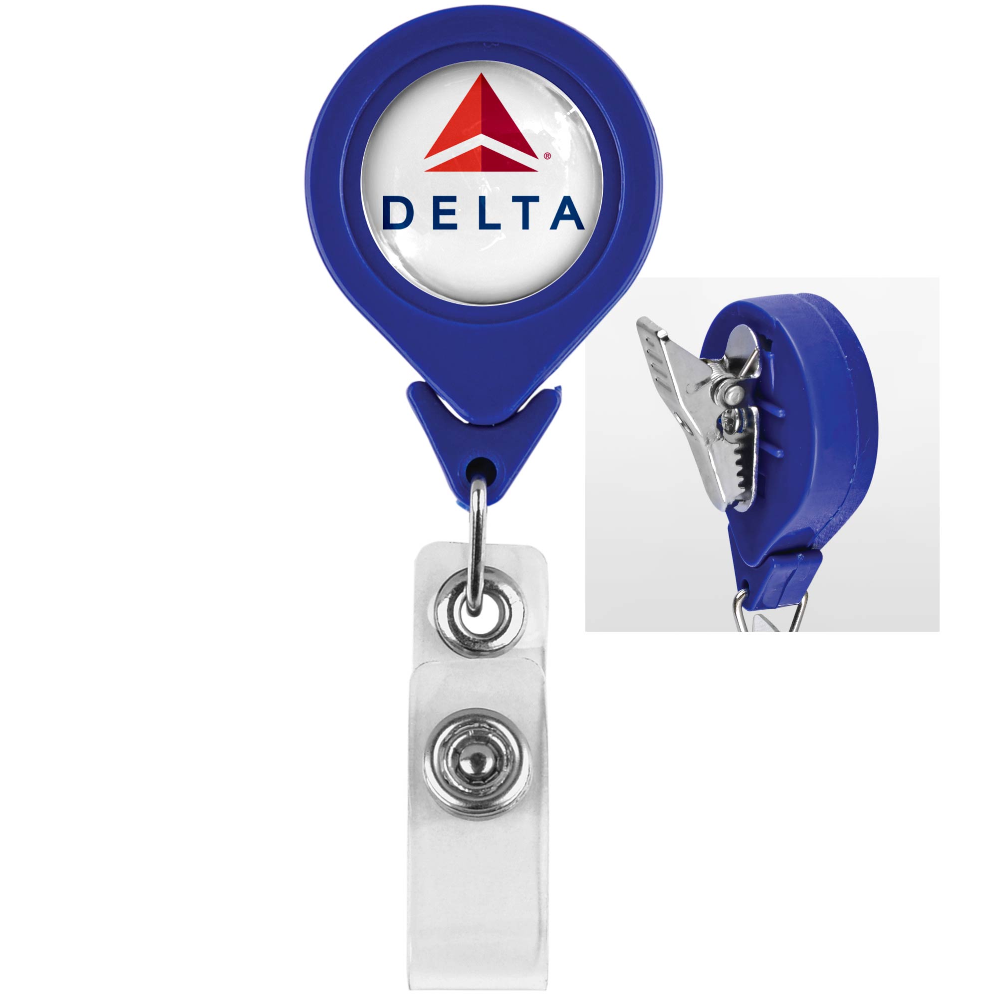 Tear Drop Retractable Badge Holder 1