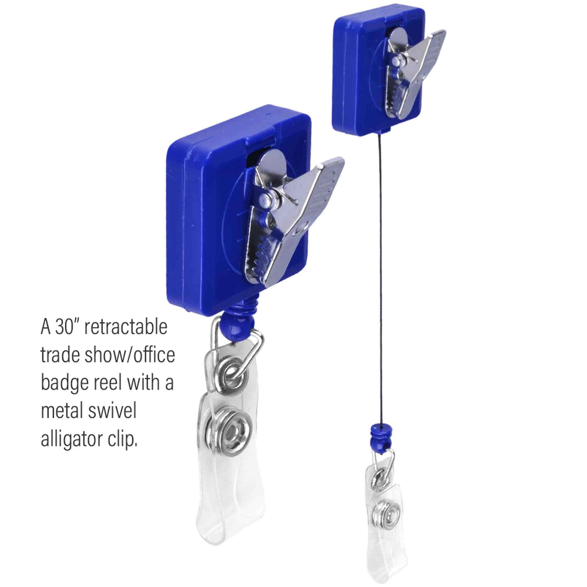 Square-Shaped Retractable Badge Holder 1