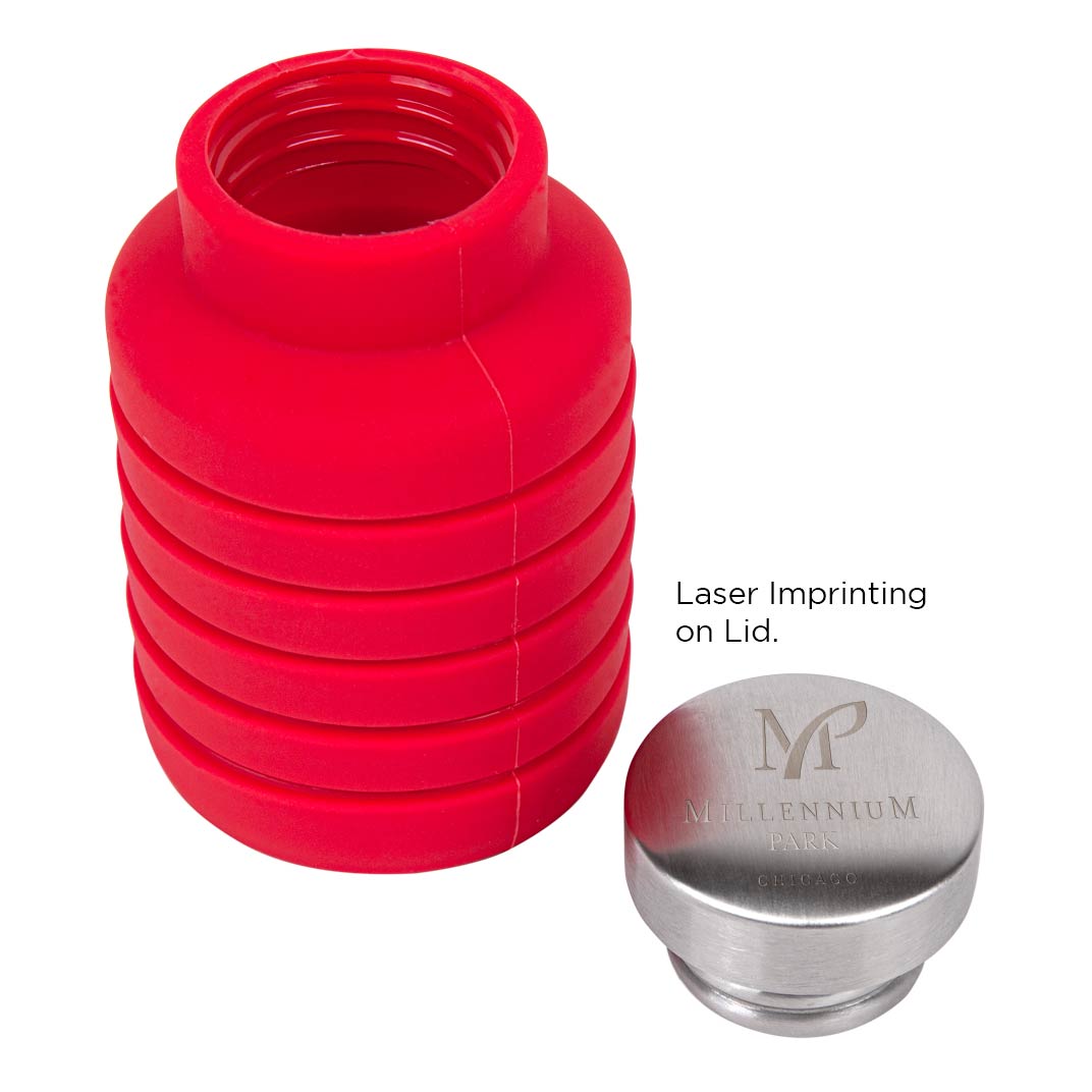 17 Oz. Collapsible Silicon Water Bottle 1