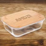 34 Oz. Glass Food Storage Container With Bamboo Lid (Factory Direct - 10-12 Weeks Ocean) 1 34 Oz. Glass Food Storage Container With Bamboo Lid (Factory Direct - 10-12 Weeks Ocean) 1