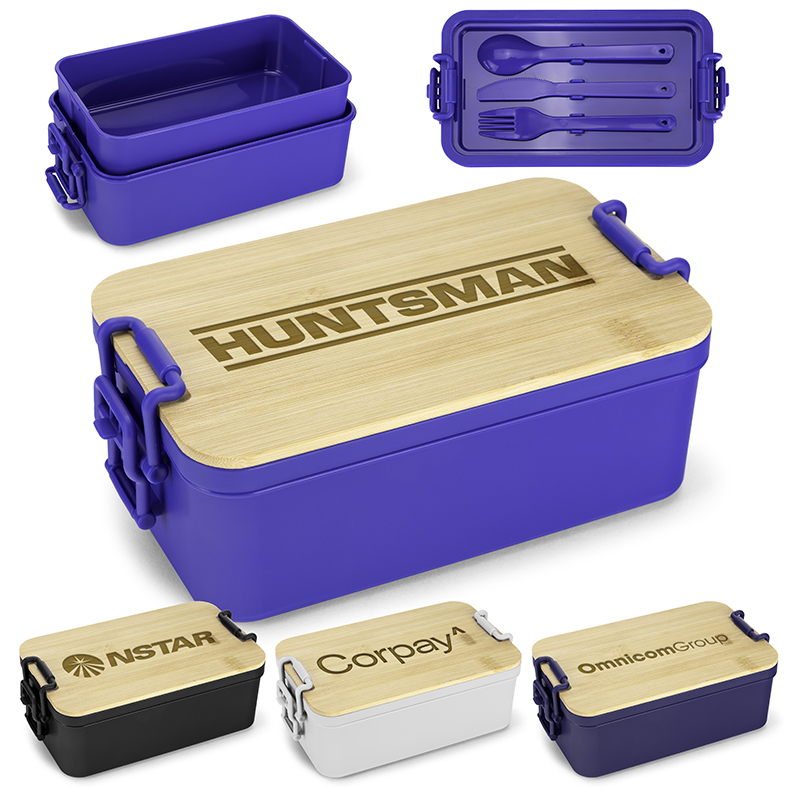 BambooNest Double Deck Lunch Box 1 BambooNest Double Deck Lunch Box 1