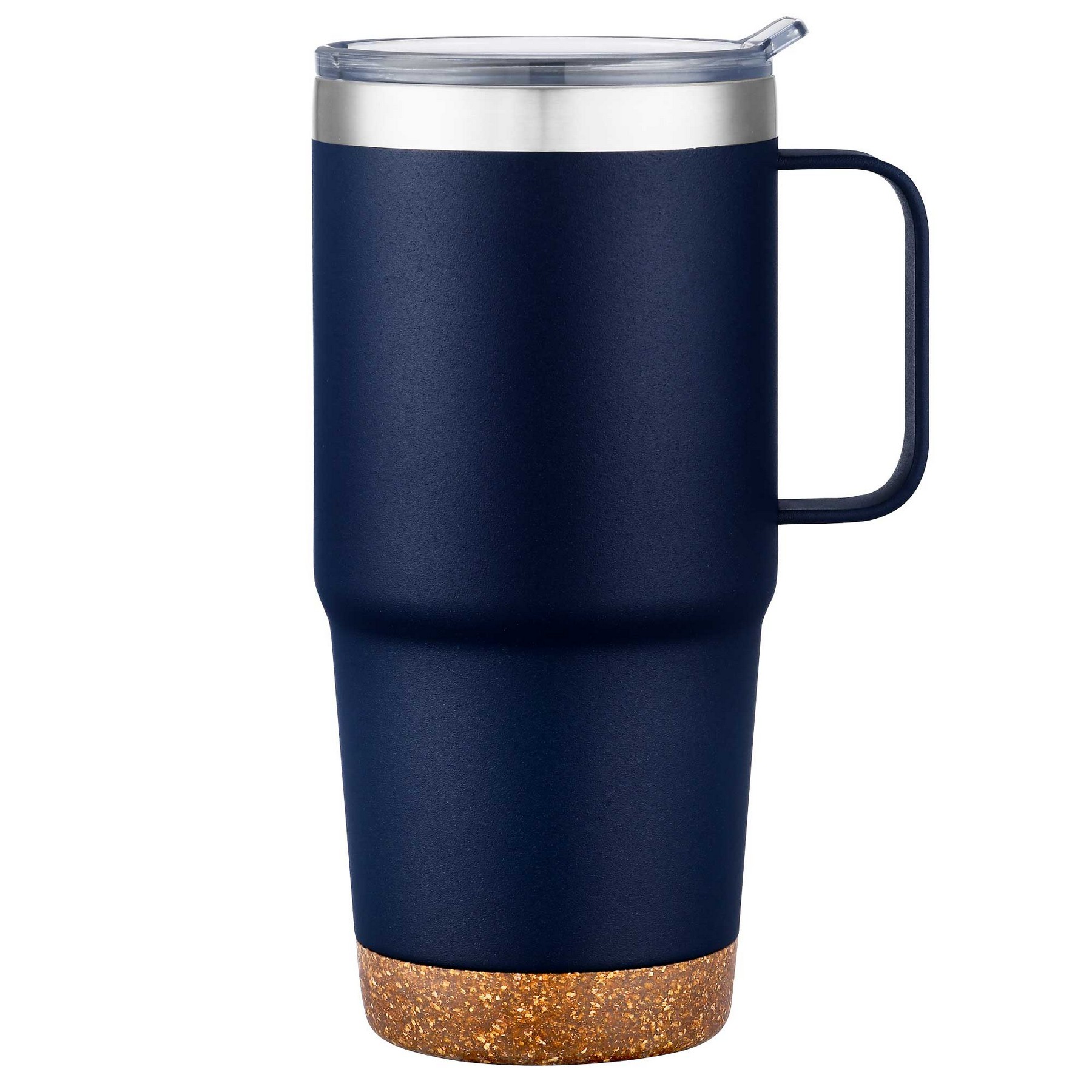 24oz. SS Travel Mug with Cork Base and Handle 1