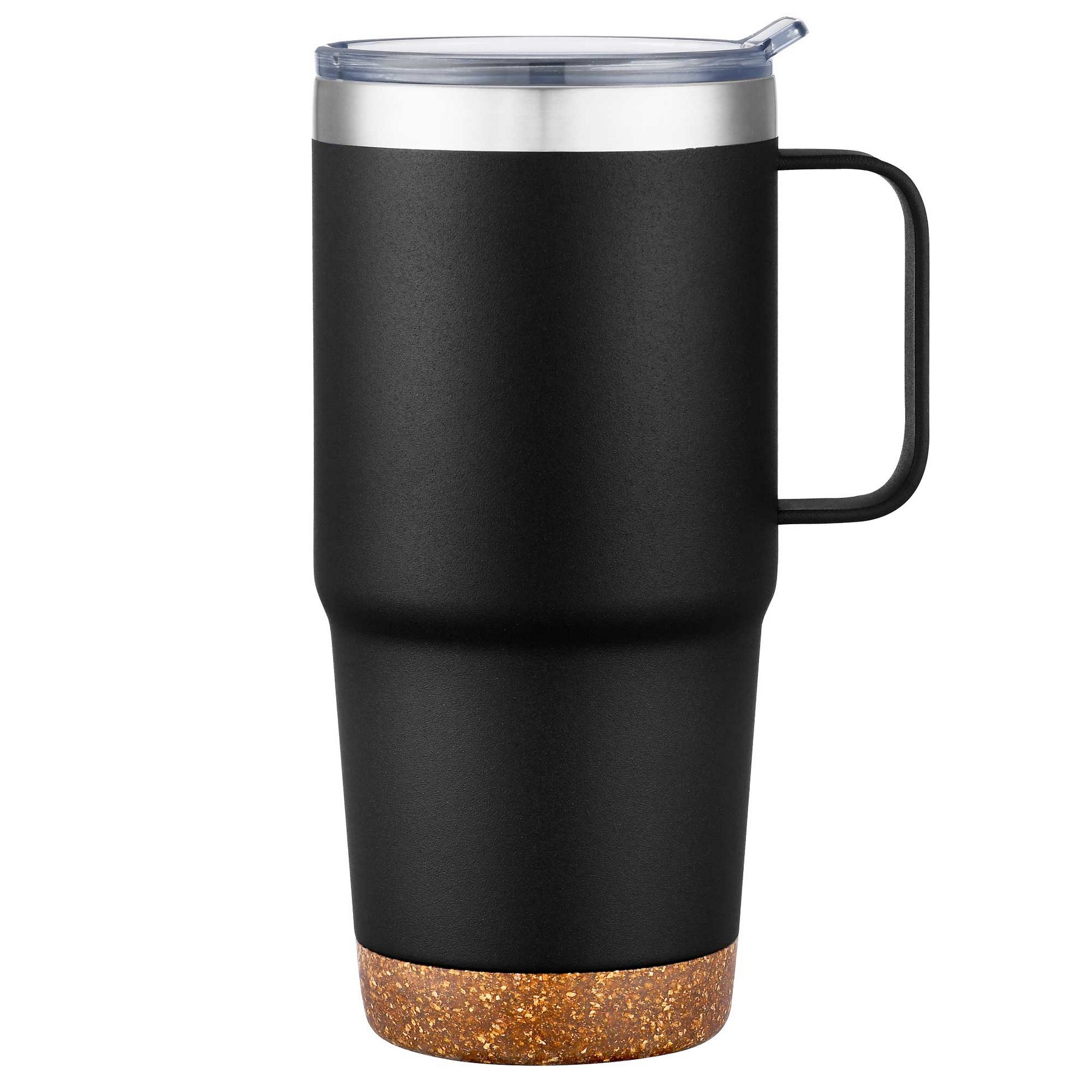 24oz. SS Travel Mug with Cork Base and Handle 1