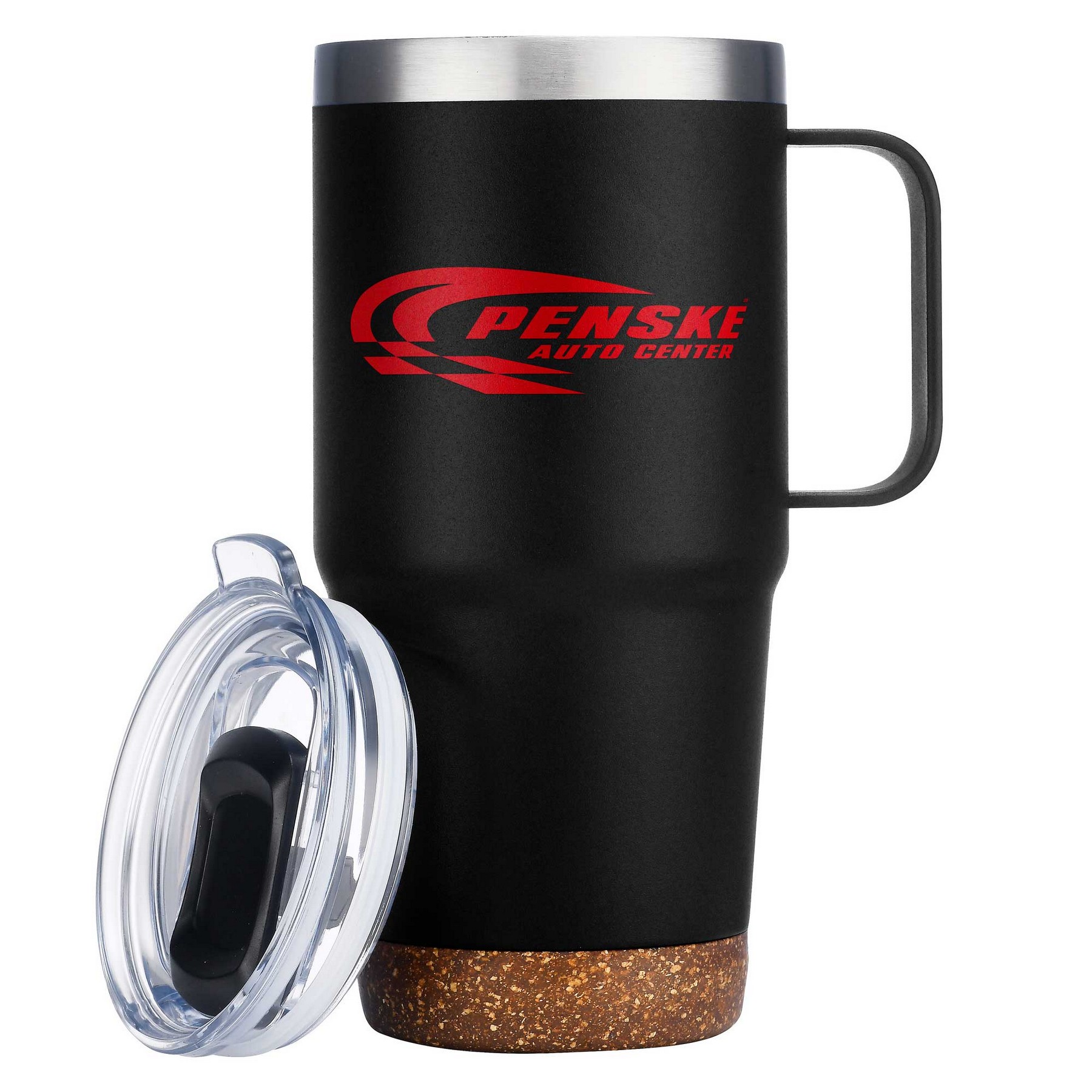 24oz. SS Travel Mug with Cork Base and Handle 1