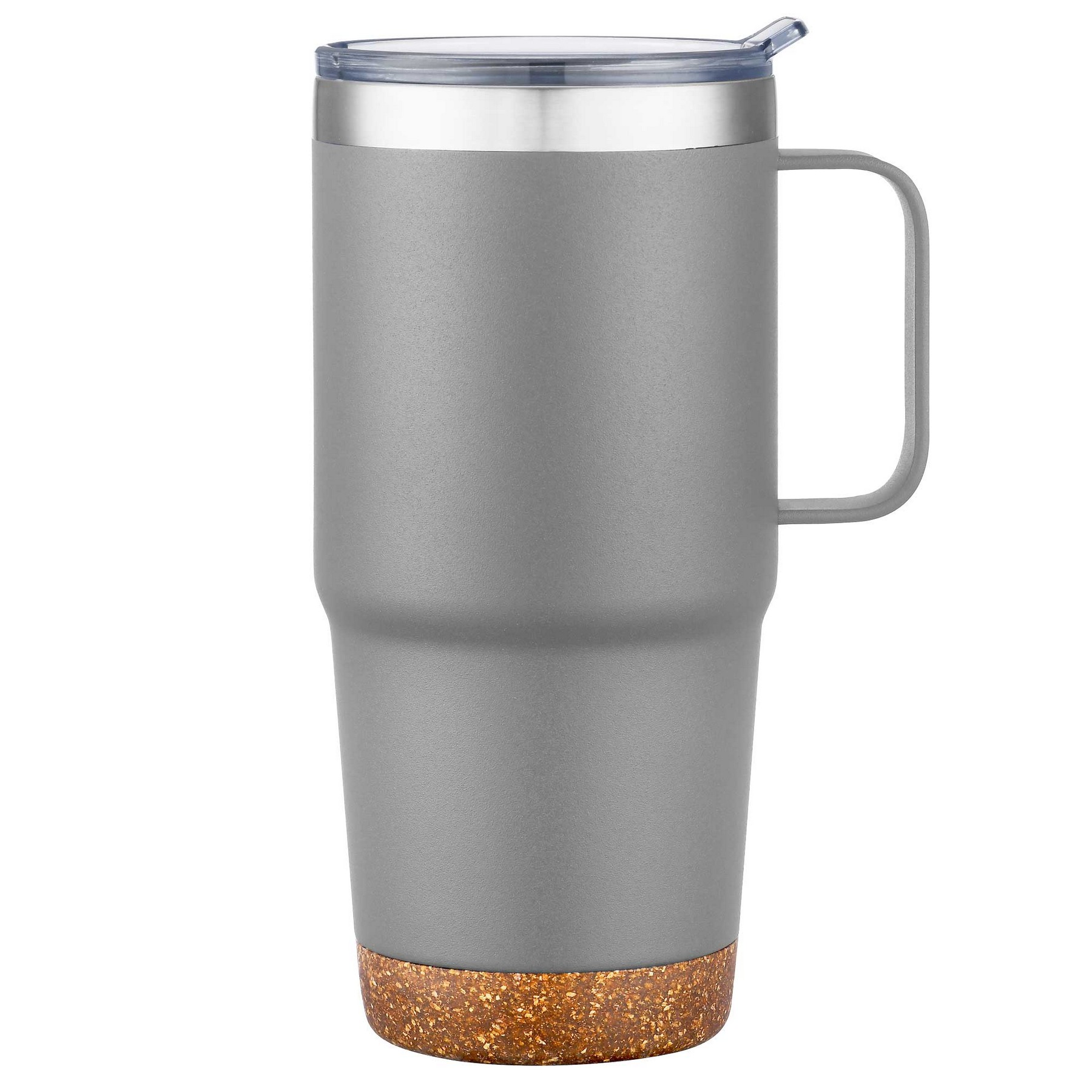 24oz. SS Travel Mug with Cork Base and Handle 1