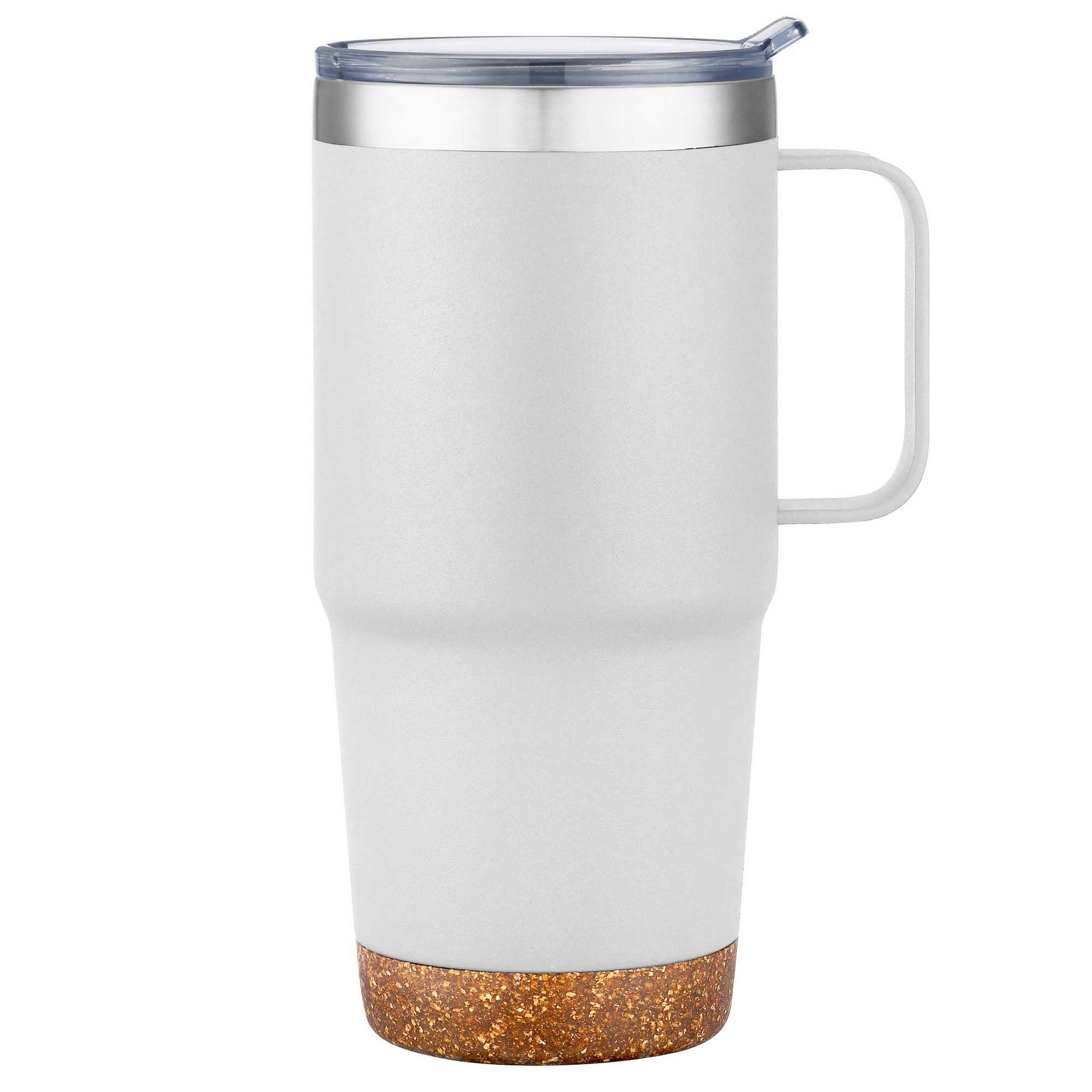 24oz. SS Travel Mug with Cork Base and Handle 1