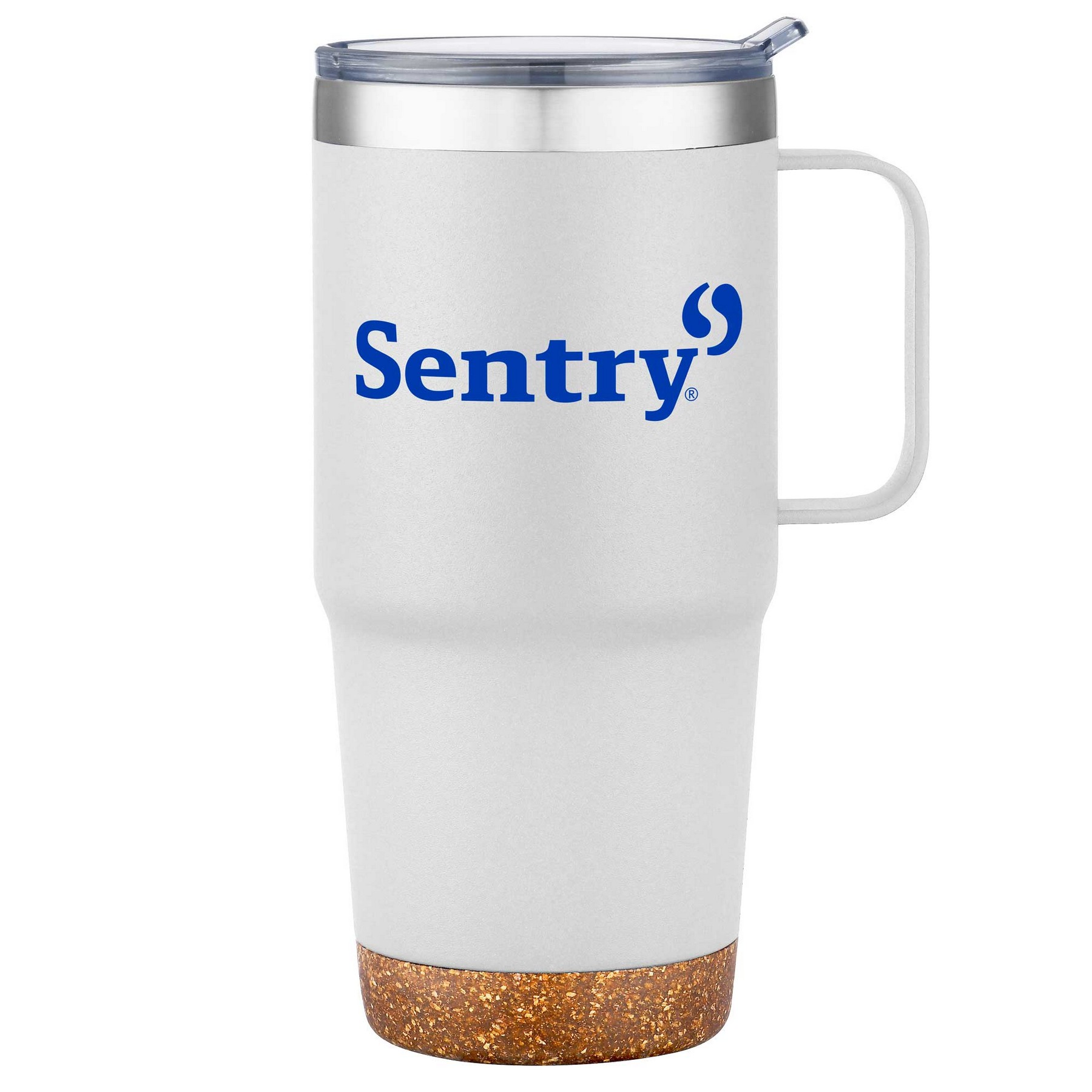 24oz. SS Travel Mug with Cork Base and Handle 1