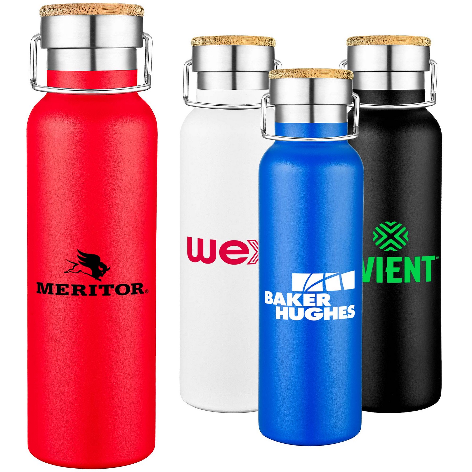 20oz. Double-Wall Stainless Steel Water Bottle with Loop Handle 1