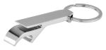 Lorenzo Bottle Opener w/Key Ring - Silver Lorenzo Bottle Opener w/Key Ring - Silver