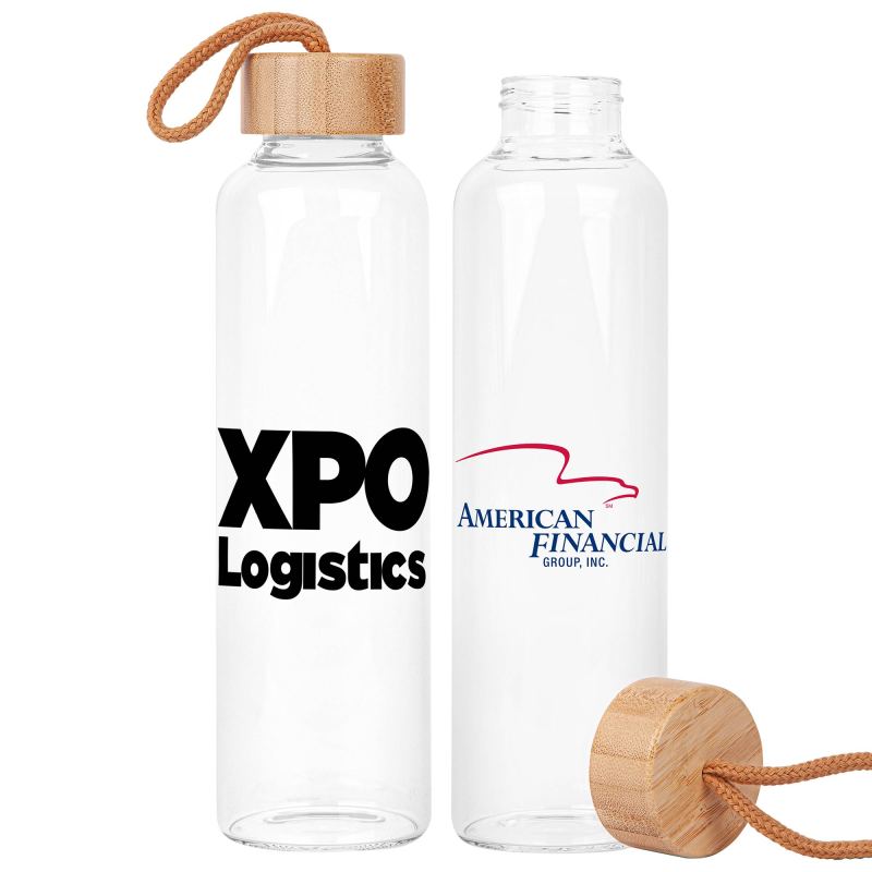 18 Oz. Vidro Glass & Bamboo Bottle 1 18 Oz. Vidro Glass & Bamboo Bottle 1