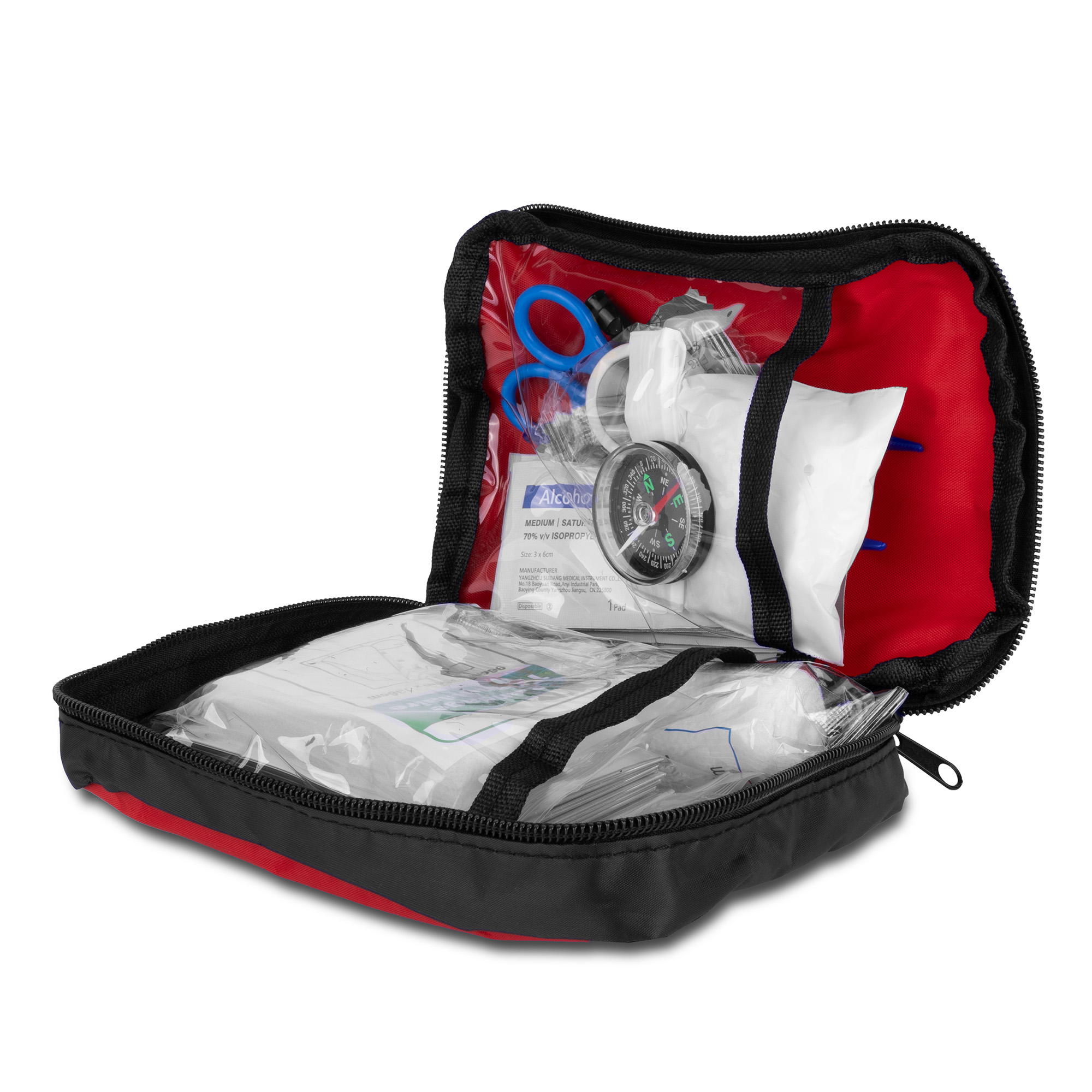 60pc First Aid Kit in Portable Traveling Bag 1