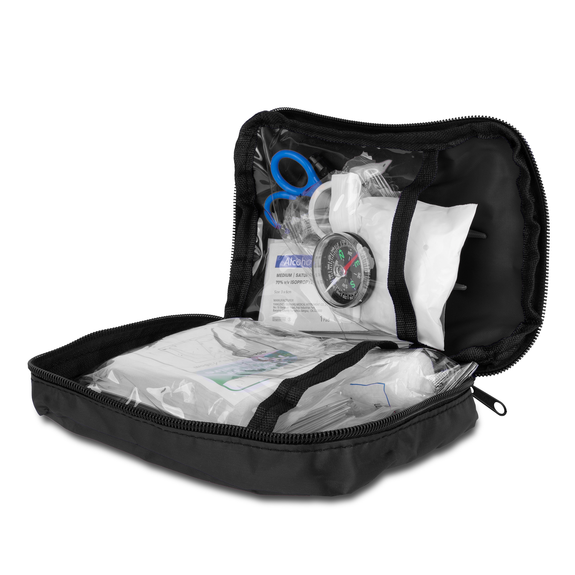 60pc First Aid Kit in Portable Traveling Bag 1