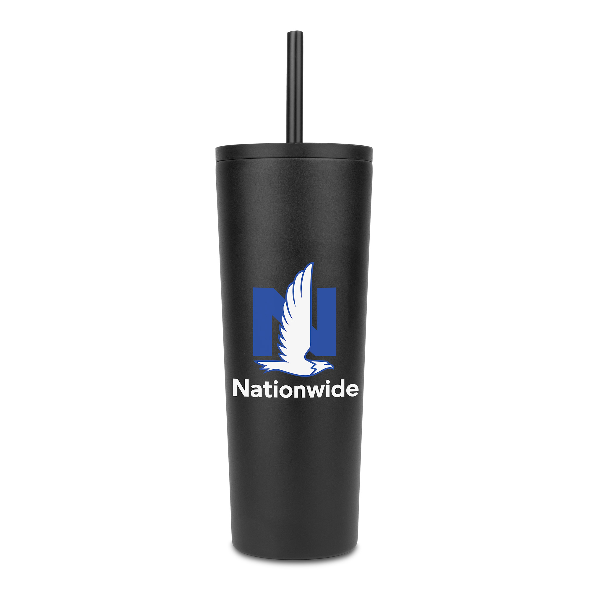 27 Oz. Natick Double Wall SS Mug w/Straw 1