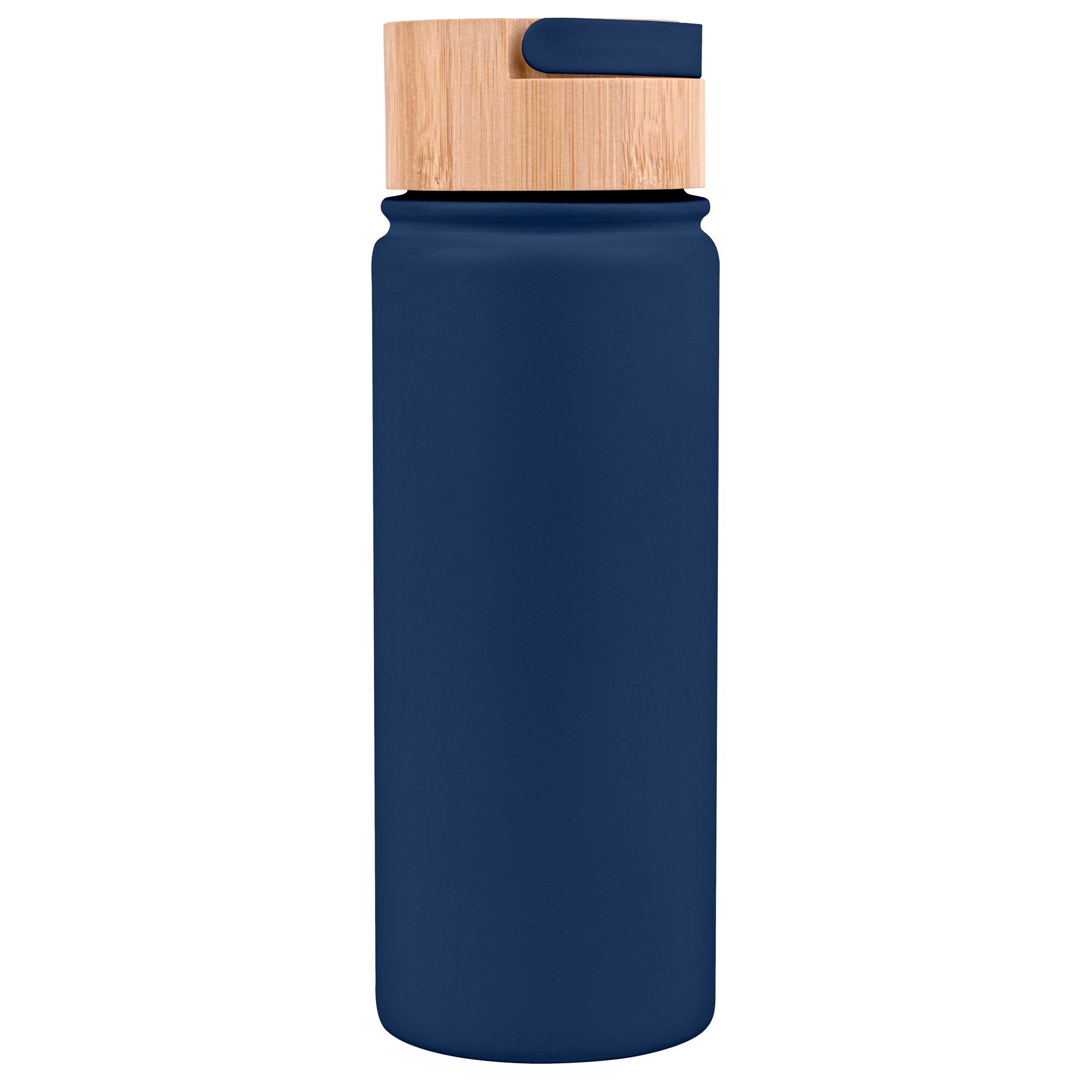 20 Oz. Vacuum-Sealed Stainless Water Bottle w/Bamboo Lid 1
