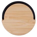 20 oz. Vacuum-Sealed Stainless Water Bottle with Bamboo Lid (Factory Direct - 10-12 Weeks Ocean) - Black Blank Lid 20 oz. Vacuum-Sealed Stainless Water Bottle with Bamboo Lid (Factory Direct - 10-12 Weeks Ocean) - Black Blank Lid