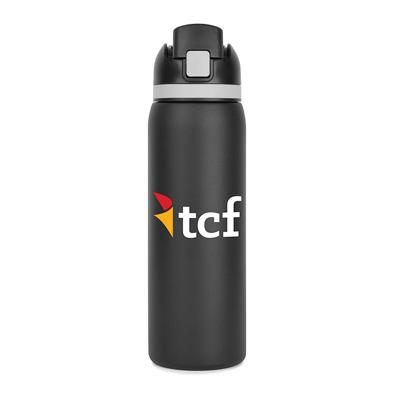 27 Oz. Two-Toned Stainless Steel Straw Bottle 1