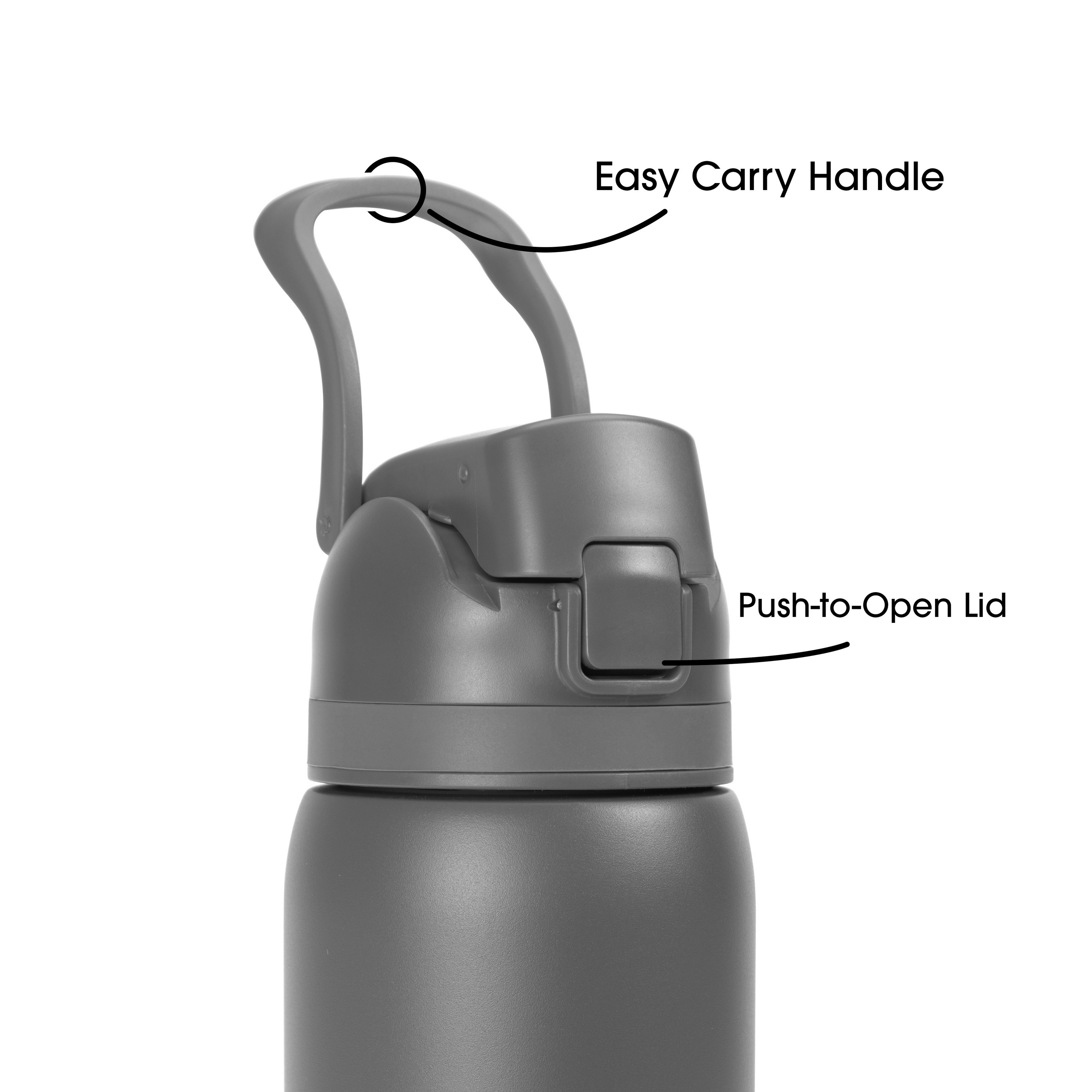27 Oz. Solid Stainless Steel Pop Straw Bottle 1