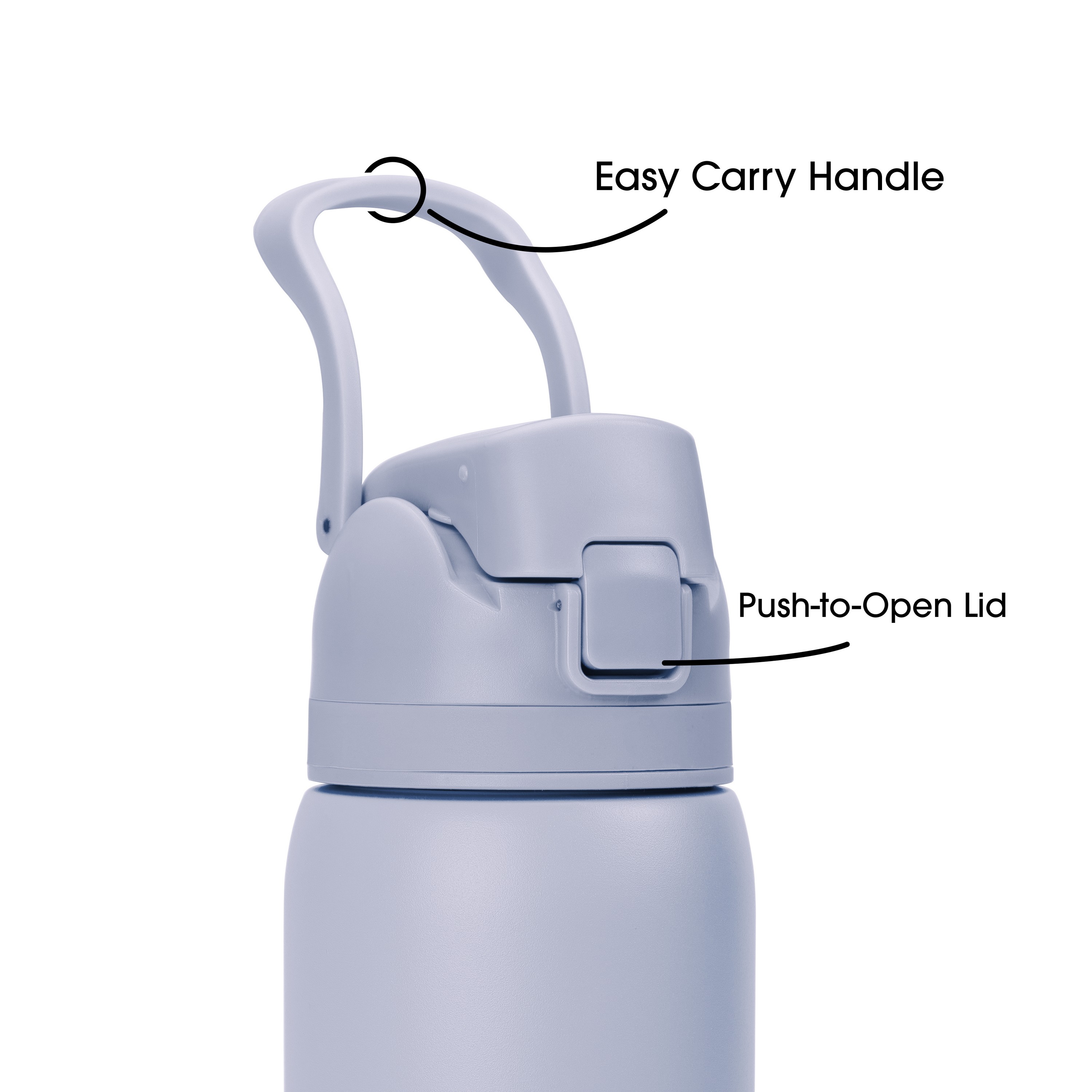 27 Oz. Solid Stainless Steel Pop Straw Bottle 1