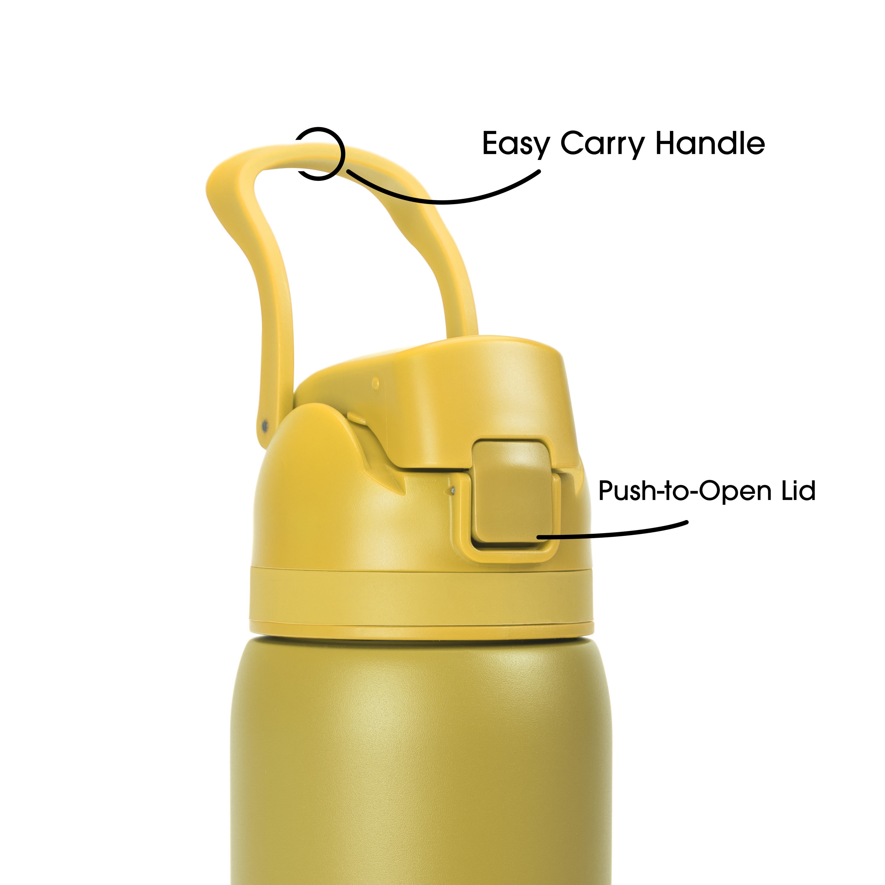 27 Oz. Solid Stainless Steel Pop Straw Bottle 1