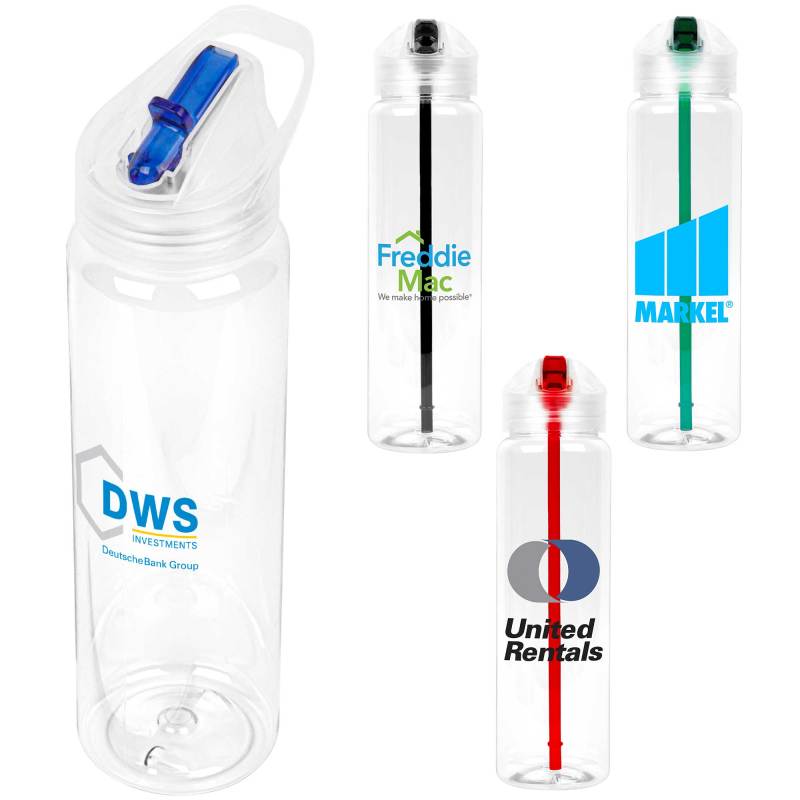 Recyclable Sports Bottle with Flip-Up Lid - 32oz. 1 Recyclable Sports Bottle with Flip-Up Lid - 32oz. 1
