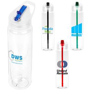 Recyclable Sports Bottle with Flip-Up Lid - 32oz. 1 Recyclable Sports Bottle with Flip-Up Lid - 32oz. 1