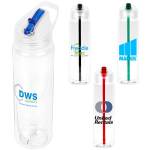Recyclable Sports Bottle with Flip-Up Lid - 32oz. 1 Recyclable Sports Bottle with Flip-Up Lid - 32oz. 1
