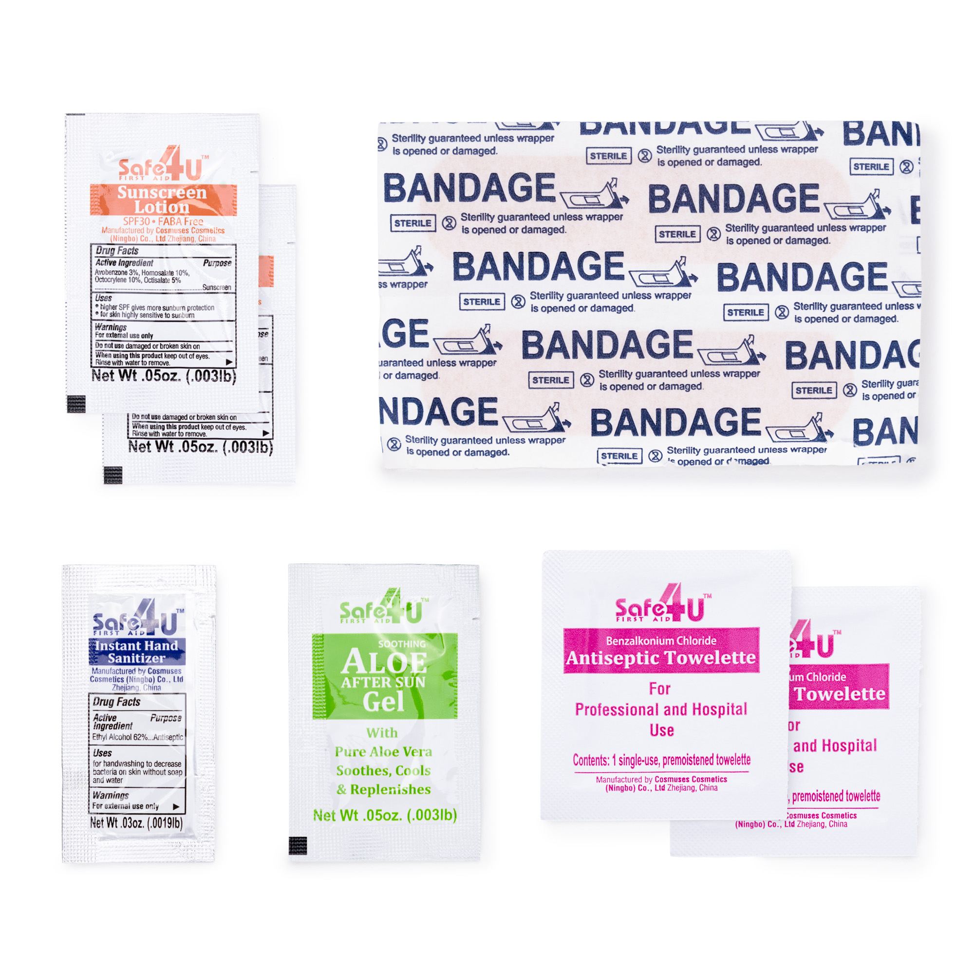 8pcs Compact Pocket Size First Aid Kit 1