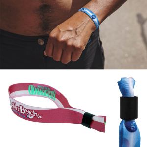 3/4" Wide One Time Use Wrist Band (Factory Direct - 10-12 Weeks Ocean) 1 3/4" Wide One Time Use Wrist Band (Factory Direct - 10-12 Weeks Ocean) 1