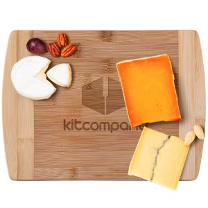 The Brisbane 11-Inch Two-Tone Deluxe Bamboo Cutting Board 1 The Brisbane 11-Inch Two-Tone Deluxe Bamboo Cutting Board 1