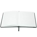 Recycled Leather Journal - Black Blank Open View Recycled Leather Journal - Black Blank Open View
