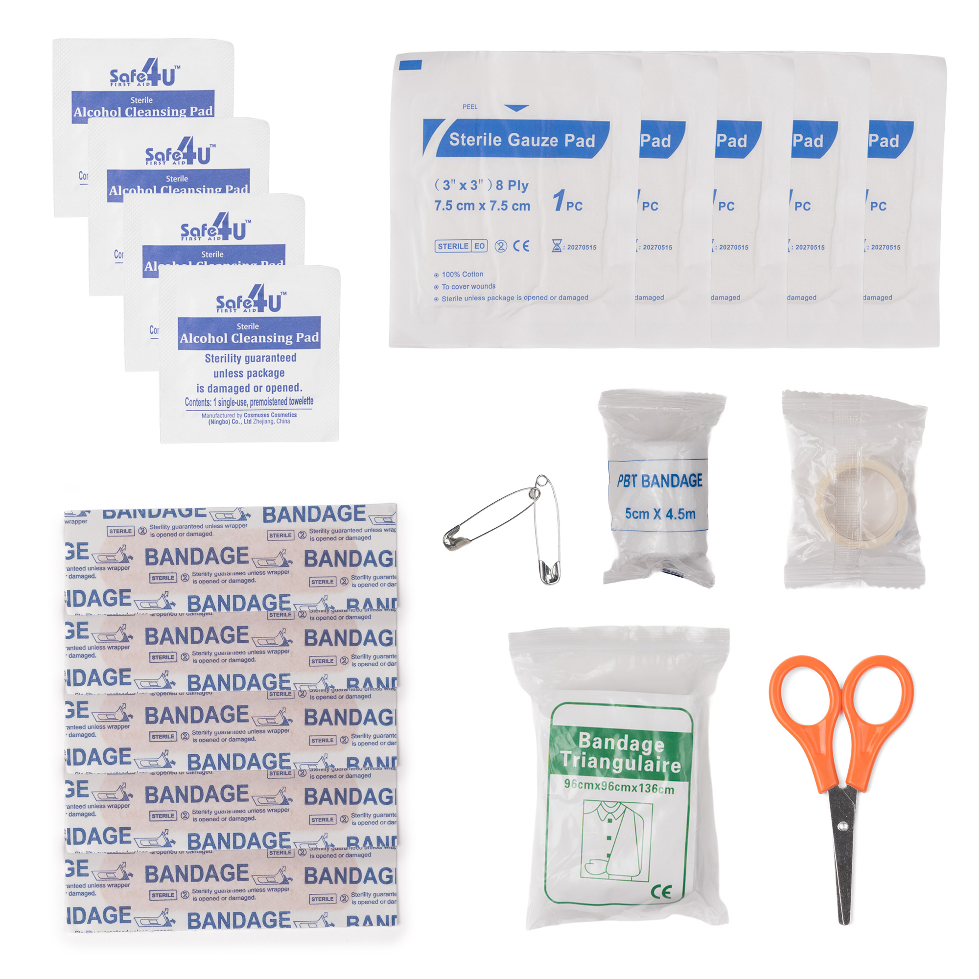 20pc First Aid Kit in Zipper Pouch 1