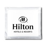 Disposable Biodegradable Towel - White Logo Front Disposable Biodegradable Towel - White Logo Front