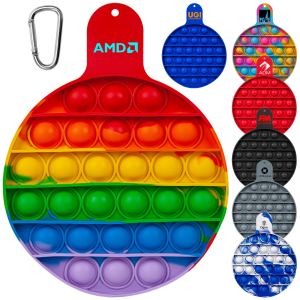 Round Fiddle Popper Silicone Sensory Toy (Factory Direct - 10-12 Weeks Ocean) 1 Round Fiddle Popper Silicone Sensory Toy (Factory Direct - 10-12 Weeks Ocean) 1