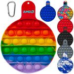 Round Fiddle Popper Silicone Sensory Toy (Factory Direct - 10-12 Weeks Ocean) 1 Round Fiddle Popper Silicone Sensory Toy (Factory Direct - 10-12 Weeks Ocean) 1