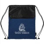 rPET Heather Draw String Bag w/Front Zipper Pocket 1 rPET Heather Draw String Bag w/Front Zipper Pocket 1