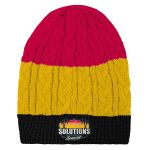 Embroidered Adult Cable-Knit Beanie (5-6 Weeks Air) - Various Embroidered Adult Cable-Knit Beanie (5-6 Weeks Air) - Various