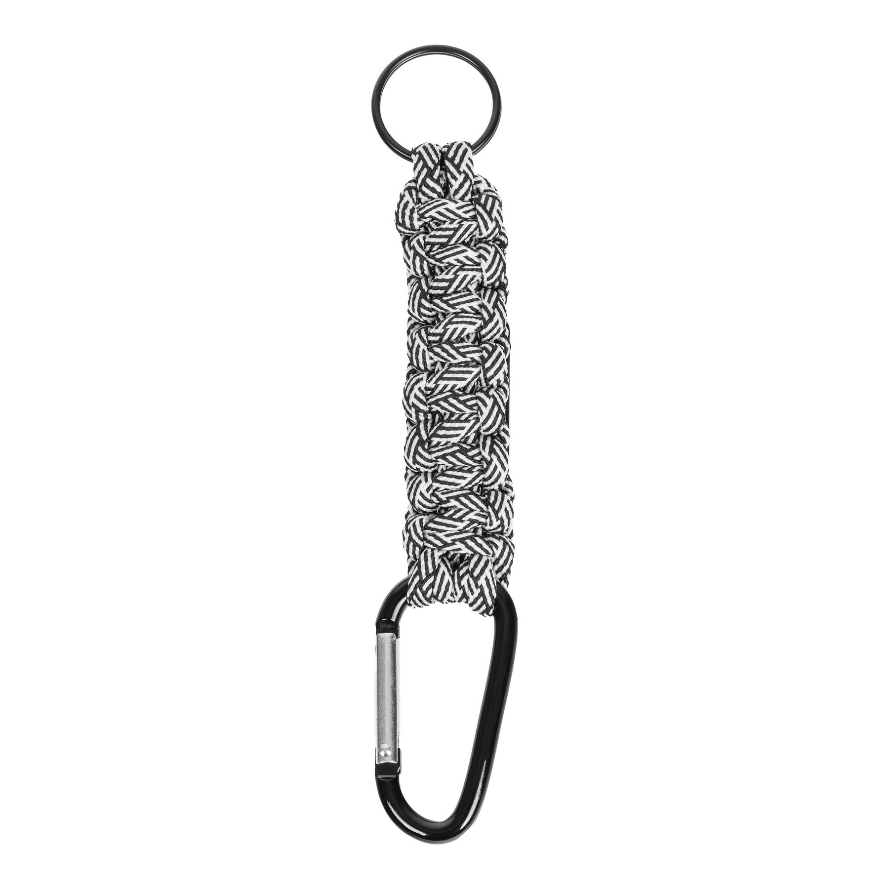 Carabiner Box Knot Braided Key Chain with Keyring and Metal Plate (Factory Direct) 10-12 Weeks 1