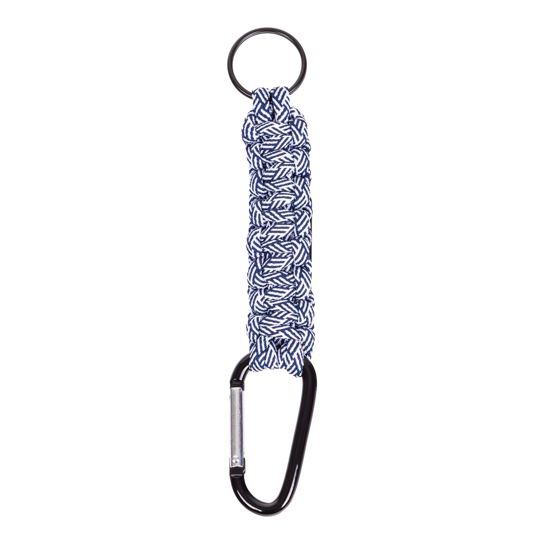 Carabiner Box Knot Braided Key Chain with Keyring and Metal Plate (Factory Direct) 10-12 Weeks 1