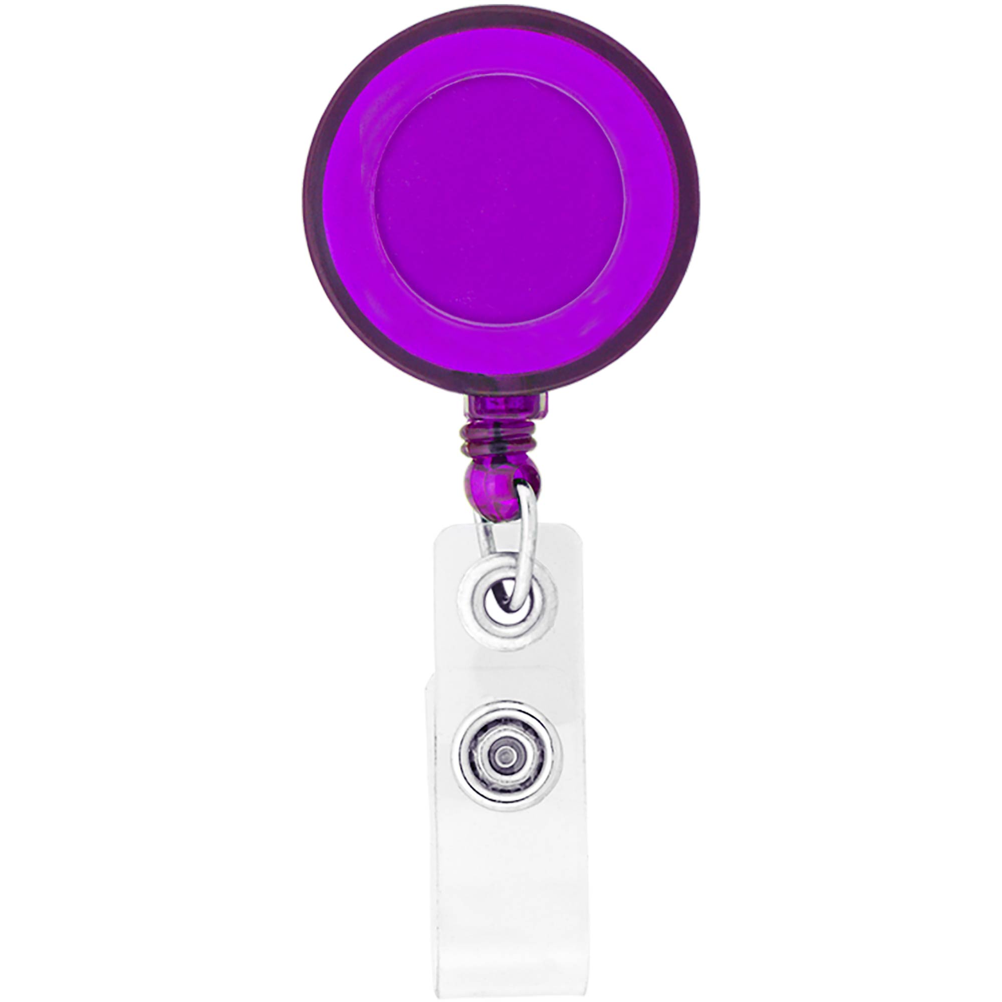 Round Retractable Badge Holder 1