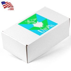 Screen Printed White Corrugated Medium Box or Mailers, Gifting & Kits 1 Screen Printed White Corrugated Medium Box or Mailers, Gifting & Kits 1