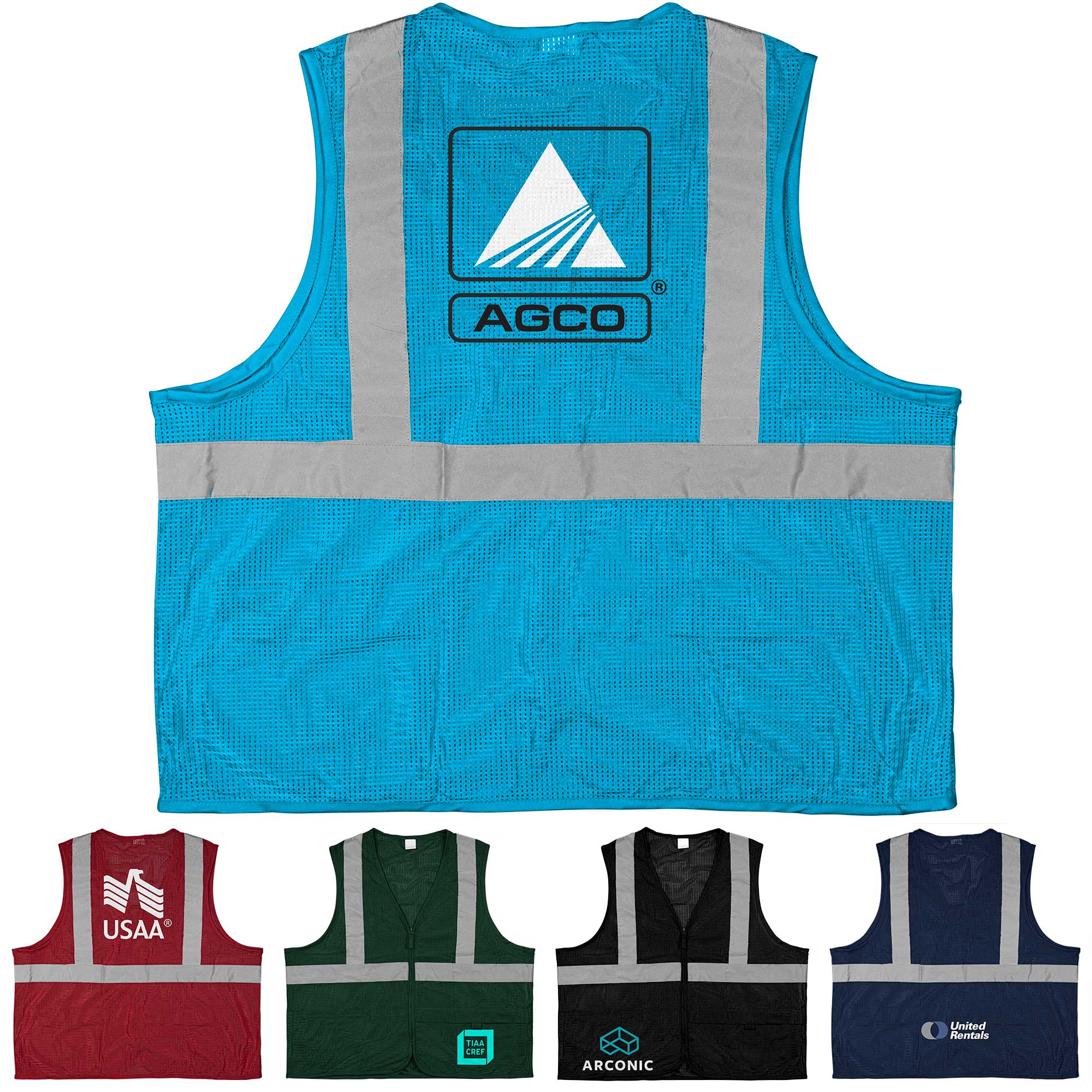 100% Polyester Premium Reflective Safety Vest 1