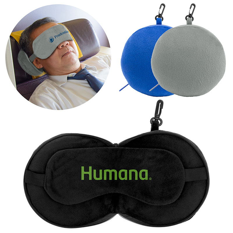 ComfyCloud 2-in-1 Travel Pillow with Sleep Mask 1