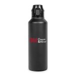 SummitSeal 25 Oz. Push-Pop Bottle - Black Front SummitSeal 25 Oz. Push-Pop Bottle - Black Front