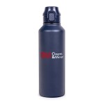 SummitSeal 25 Oz. Push-Pop Bottle - Navy Front SummitSeal 25 Oz. Push-Pop Bottle - Navy Front