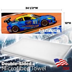 Double Sided Automotive Microfiber Cleaning Towel - Sublimation 1 Double Sided Automotive Microfiber Cleaning Towel - Sublimation 1