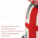 Jacquard Toboggan Beanie (10-12 Weeks Ocean) - Various Logo Lifestyle Jacquard Toboggan Beanie (10-12 Weeks Ocean) - Various Logo Lifestyle