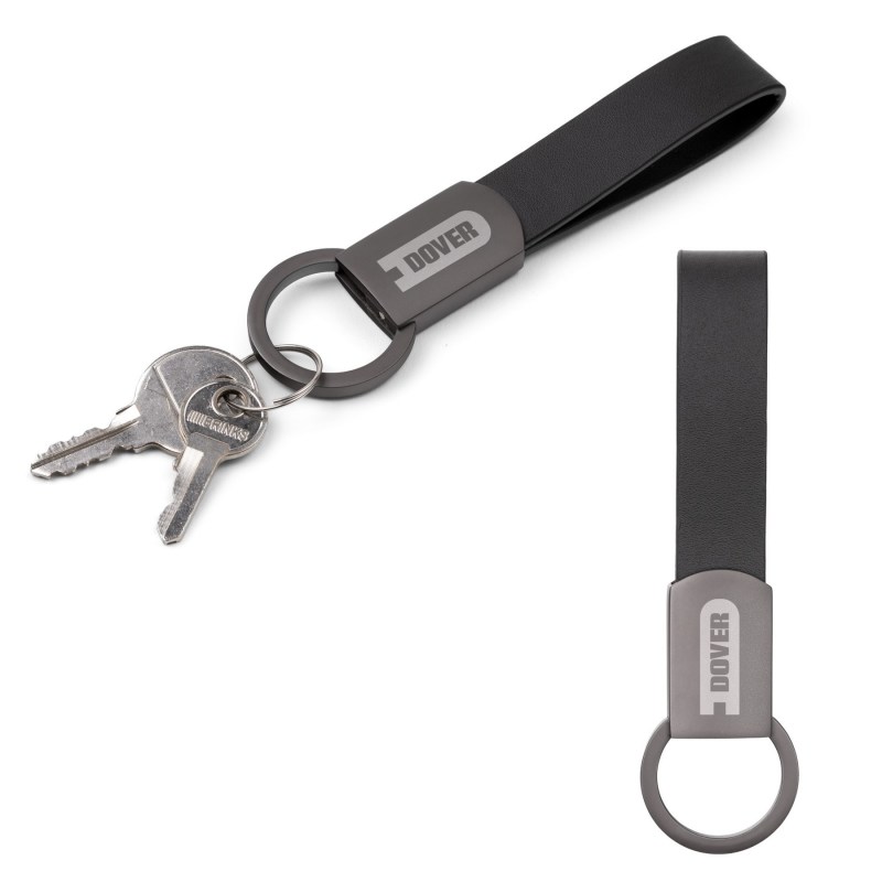 Axis Gunmetal Leather Keyring (Factory Direct) 10-12 Weeks 1 Axis Gunmetal Leather Keyring (Factory Direct) 10-12 Weeks 1